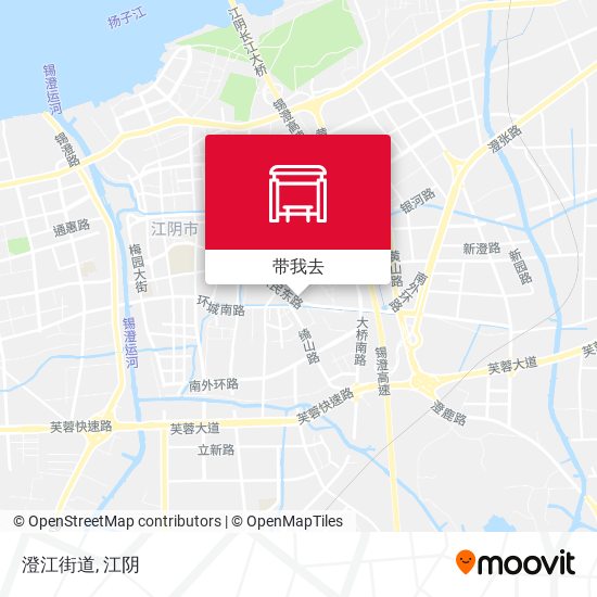 澄江街道地图