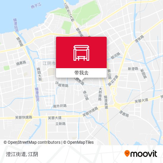 澄江街道地图