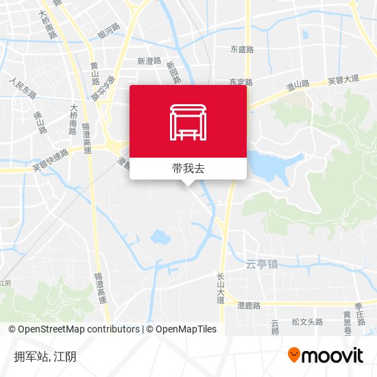 拥军站地图