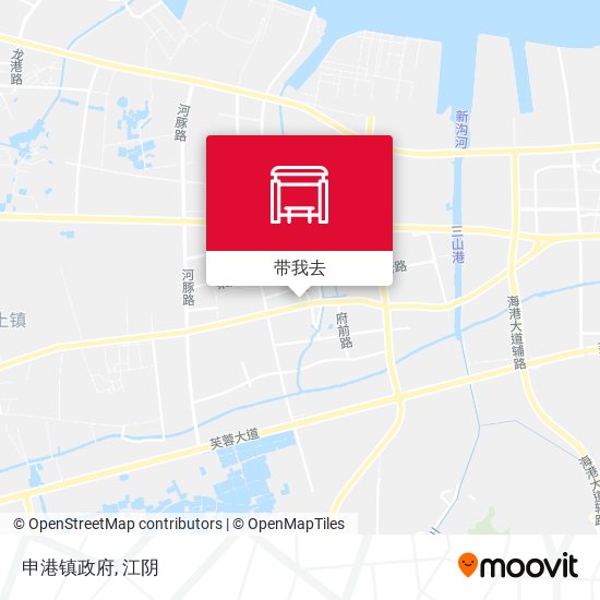 申港镇政府地图
