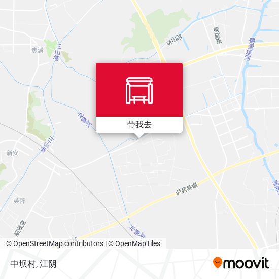 中坝村地图