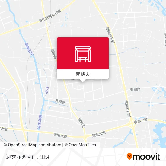 迎秀花园南门地图