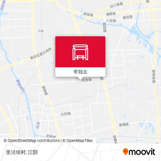里泾坝村地图