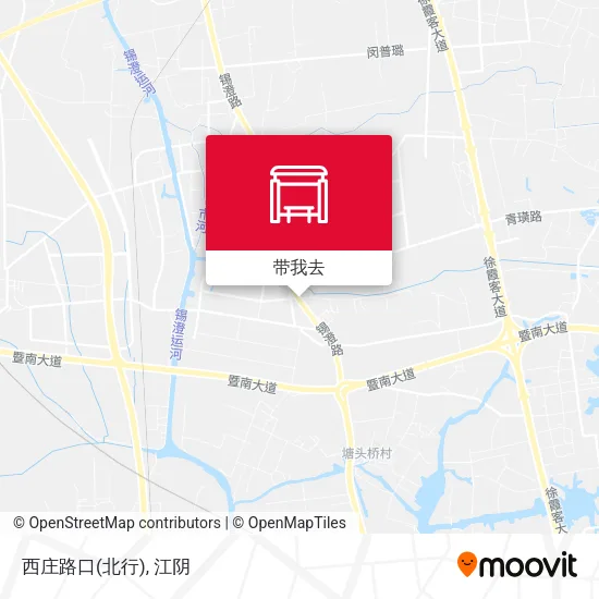 西庄路口(北行)地图