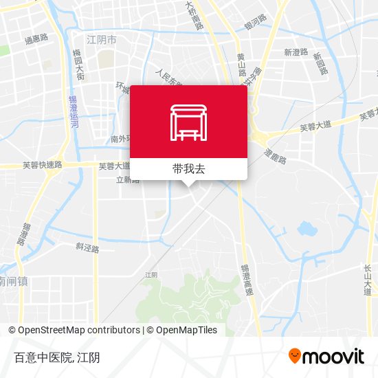 百意中医院地图