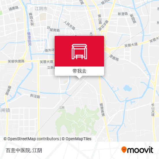 百意中医院地图