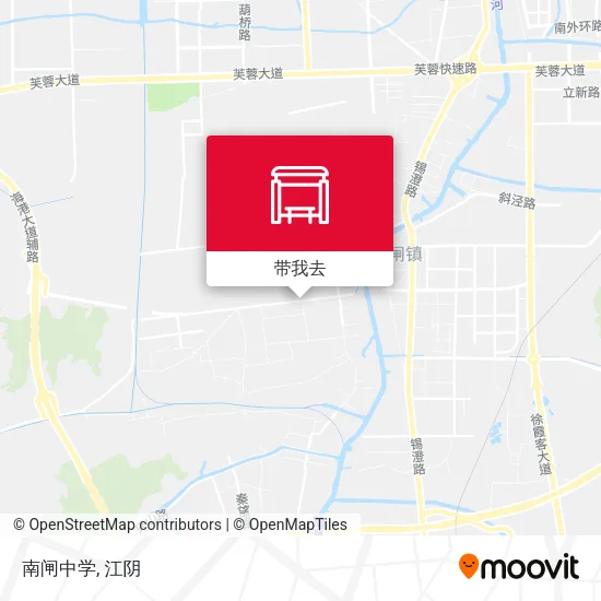 南闸中学地图