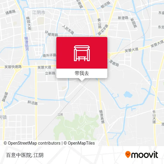 百意中医院地图
