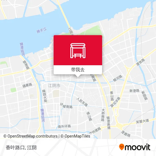 香叶路口地图