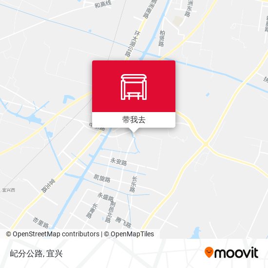 屺分公路地图