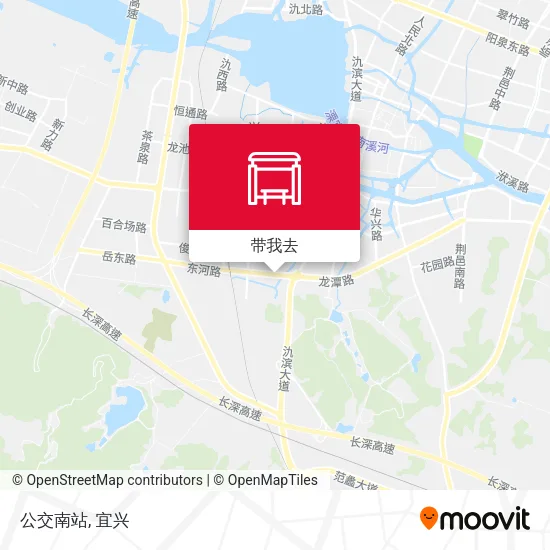 公交南站地图