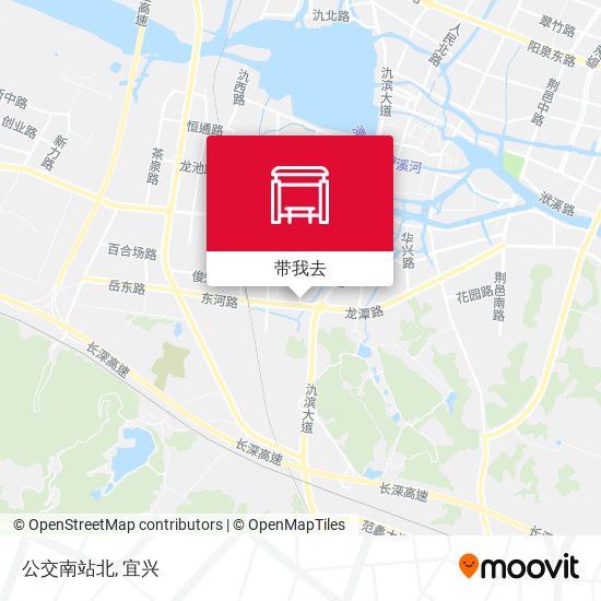 公交南站北地图