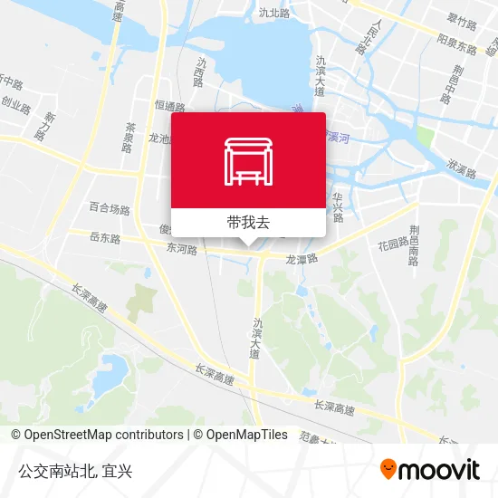 公交南站北地图