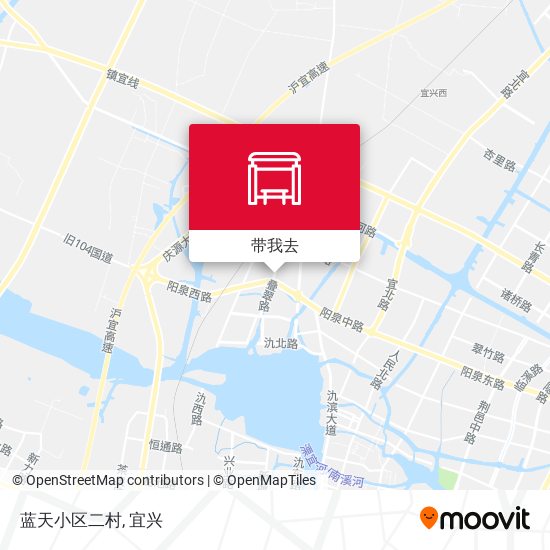 蓝天小区二村地图
