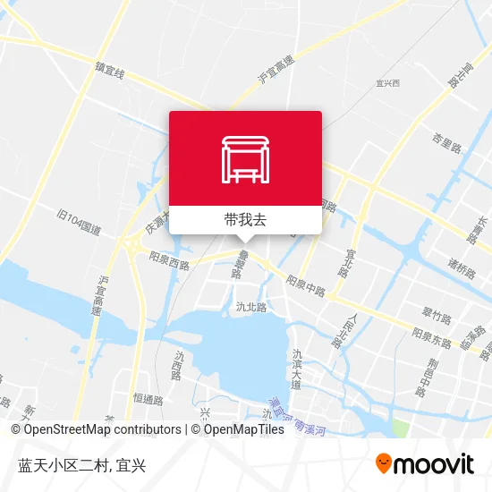 蓝天小区二村地图