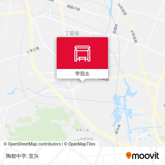 陶都中学地图