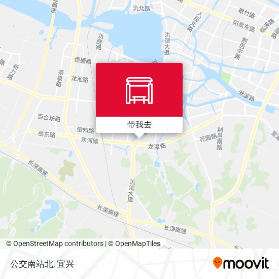 公交南站北地图