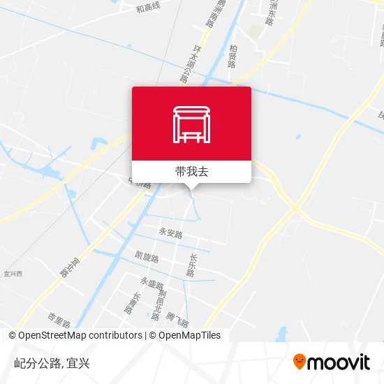 屺分公路地图