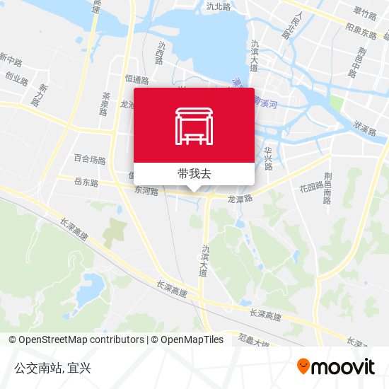 公交南站地图
