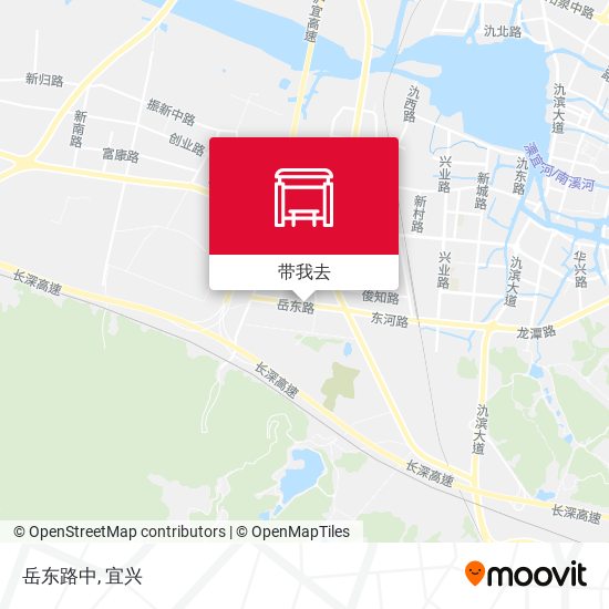 岳东路中地图