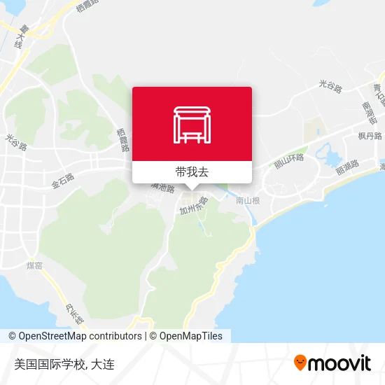 美国国际学校地图