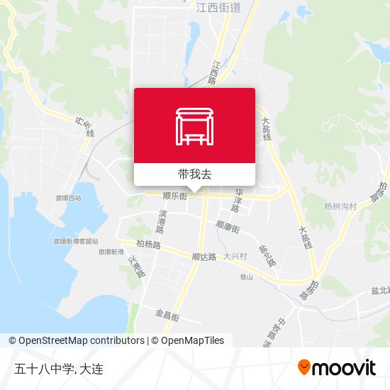 五十八中学地图