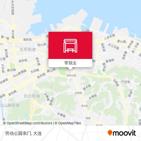 劳动公园东门地图