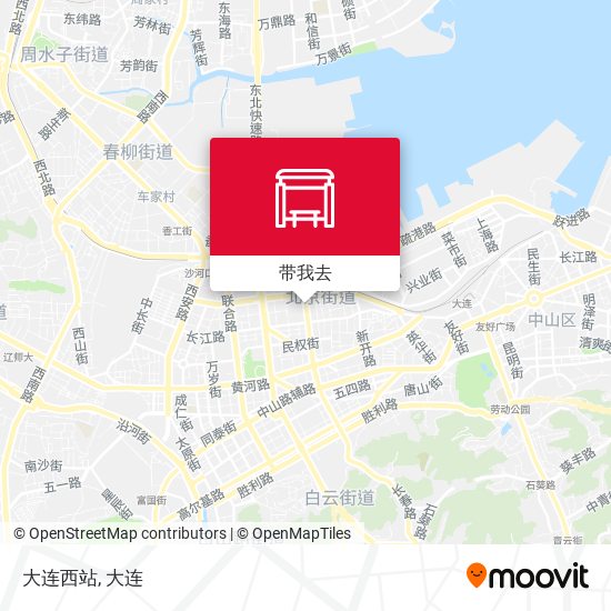 大连西站地图