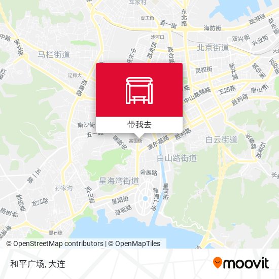 和平广场地图