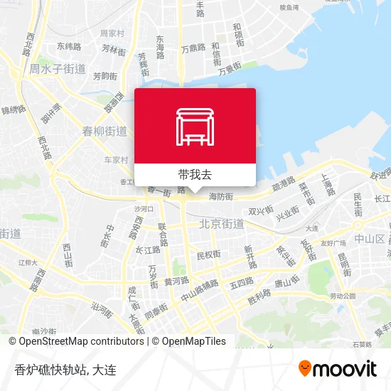 香炉礁快轨站地图