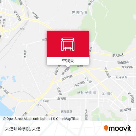 大连翻译学院地图