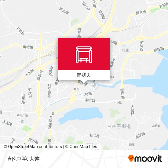 博伦中学地图