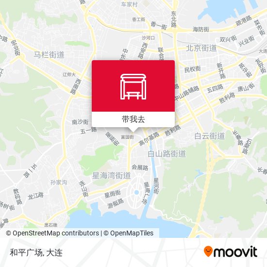 和平广场地图