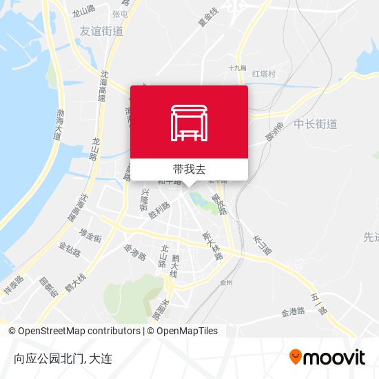 向应公园北门地图