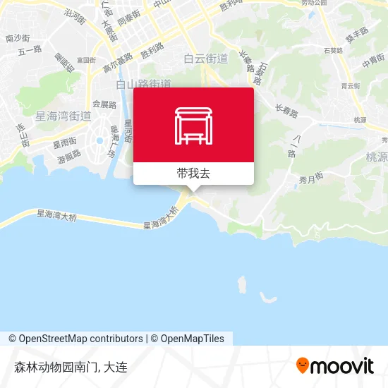 森林动物园南门地图