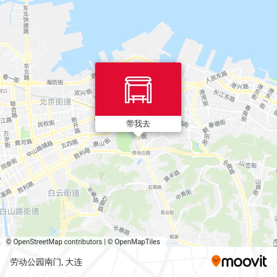 劳动公园南门地图