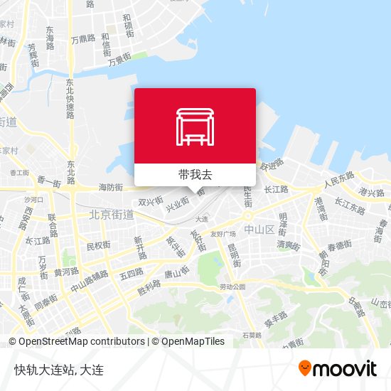 快轨大连站地图