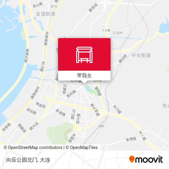 向应公园北门地图