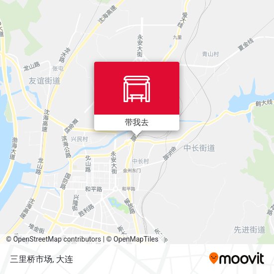 三里桥市场地图