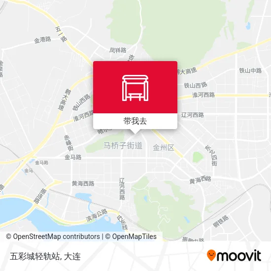 五彩城轻轨站地图