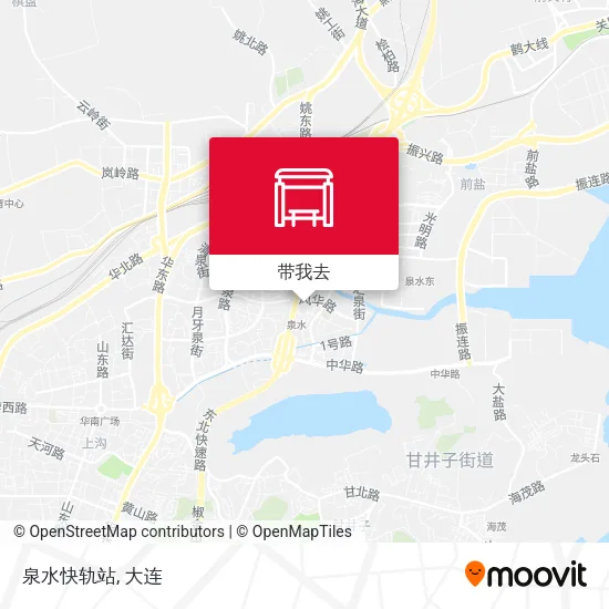 泉水快轨站地图