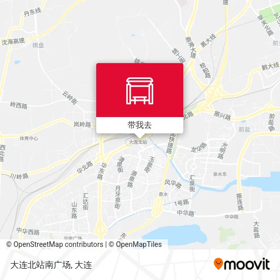 大连北站南广场地图