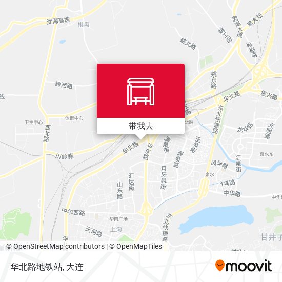 华北路地铁站地图