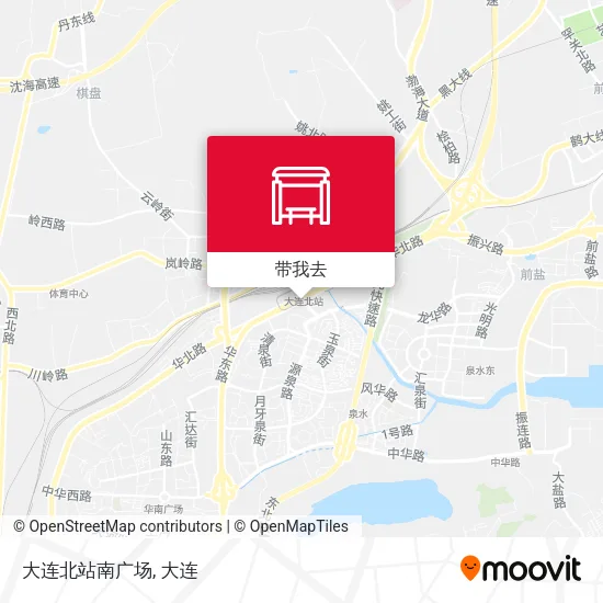 大连北站南广场地图