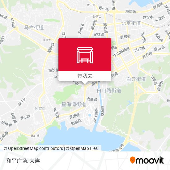和平广场地图