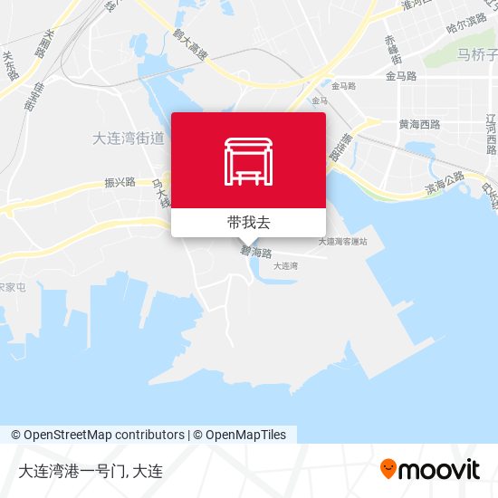 大连湾港一号门地图