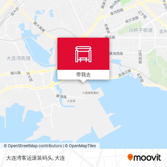大连湾客运滚装码头地图