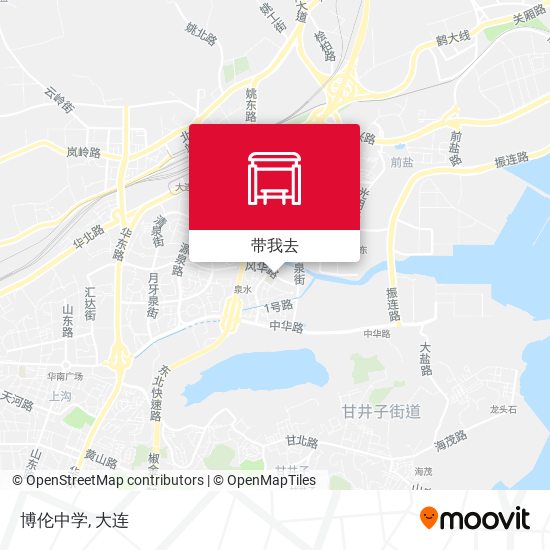 博伦中学地图