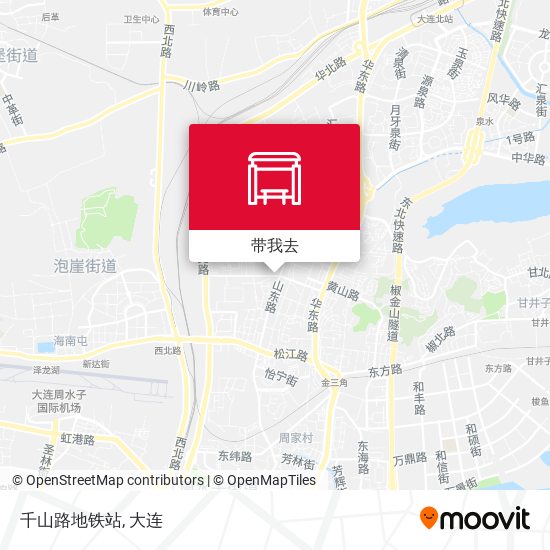 千山路地铁站地图
