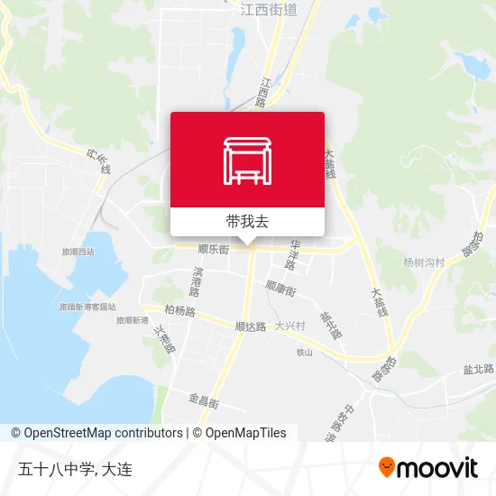 五十八中学地图